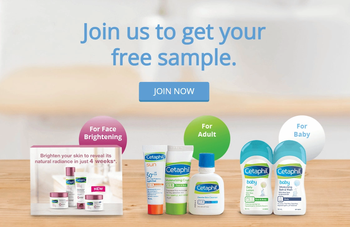Free Cetaphil® Samples (For baby & adult)